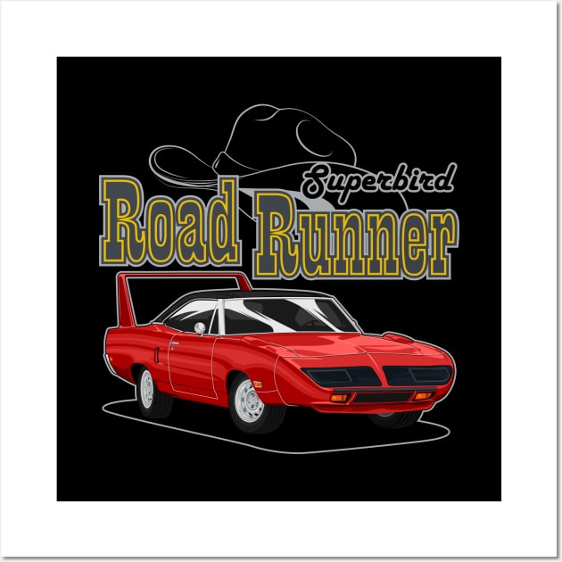 Road Runner Superbird Wall Art by WINdesign